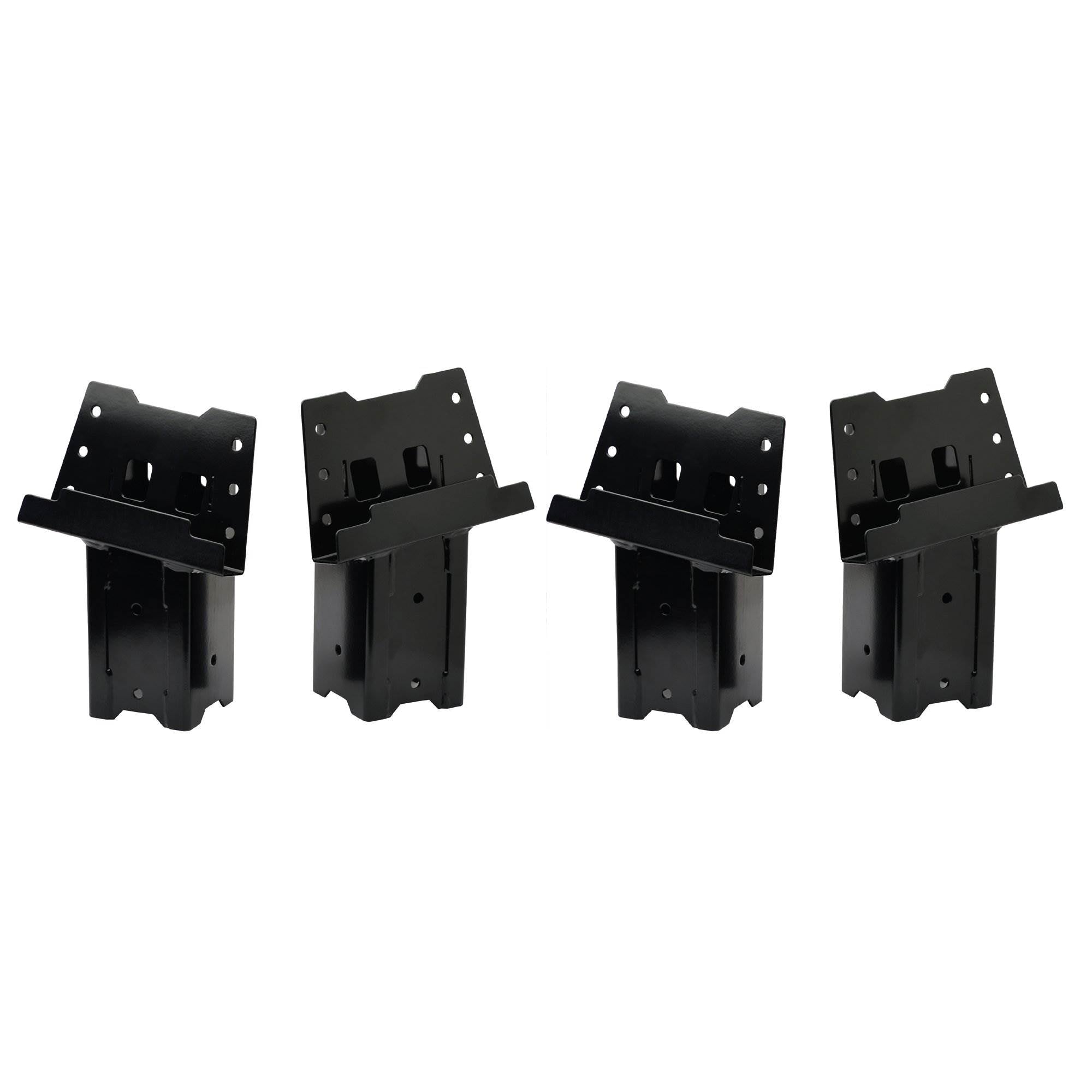 HME 4 x 4 Wood Post Elevated Hunting Blind Steel Post Brackets (8 Brackets) - VMInnovations