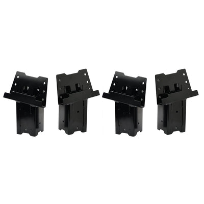 HME 4 x 4 Wood Post Elevated Hunting Blind Steel Post Brackets (8 Brackets) - VMInnovations
