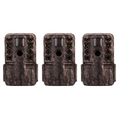 Moultrie M-50i 20MP No Glow Invisible Infrared Game Trail Camera, Camo (3 Pack)