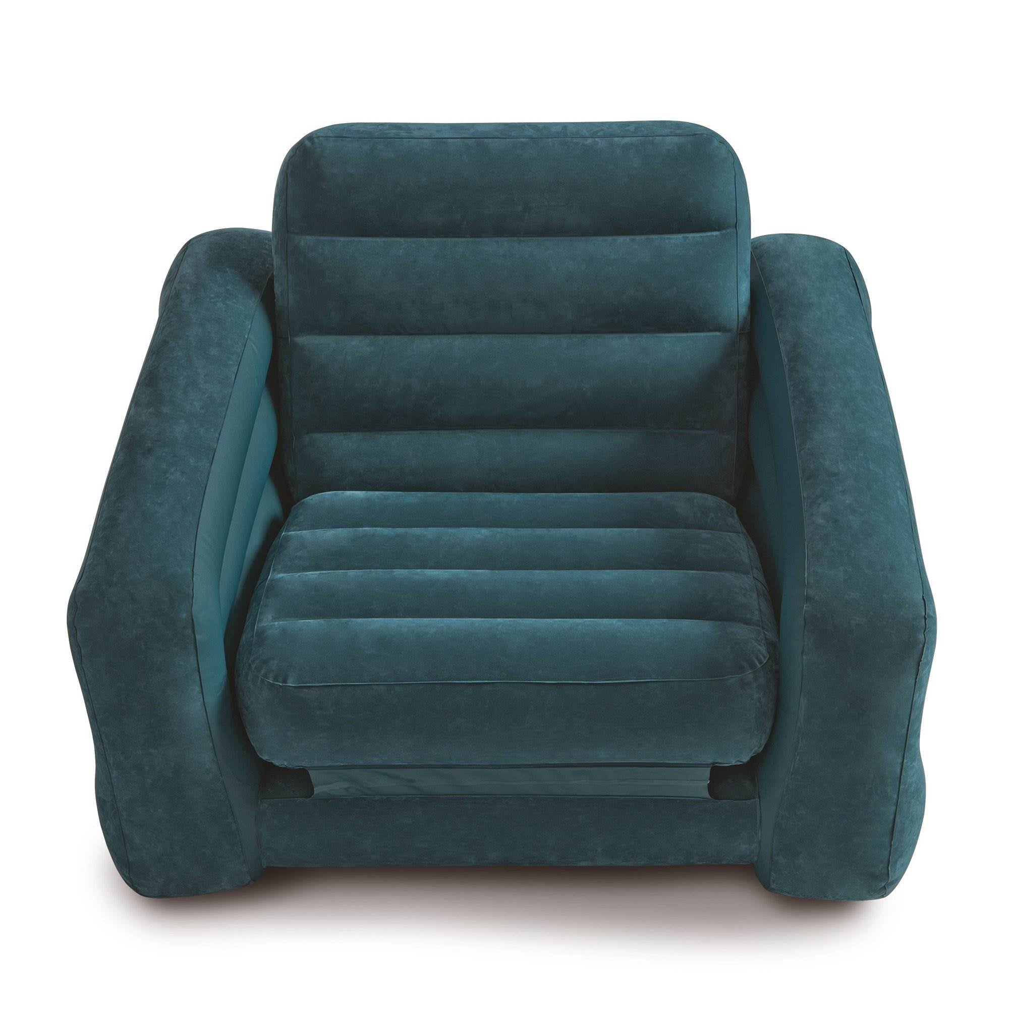 Intex Inflatable Corner Couch Sectional Sofa and Pull-Out Twin Air Bed Sleeper