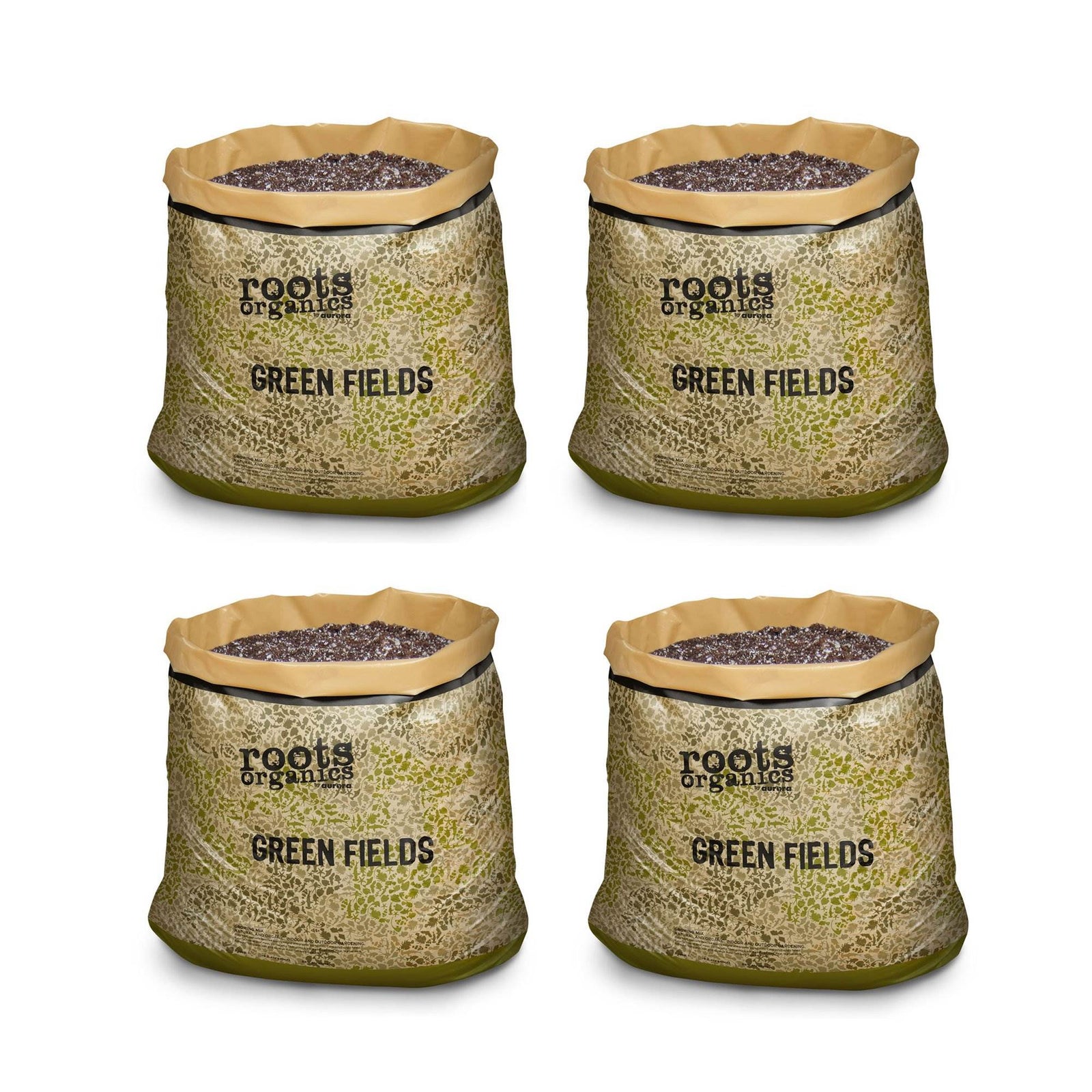 Roots Organics ROGF Green Fields Hydroponic Garden Potting Soil, 10 Gal, 4 Pack - VMInnovations