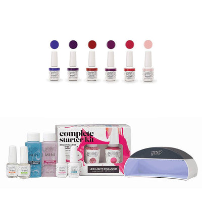 Gelish Complete Starter LED Gel Nail Polish Kit & Fearless and Fun Kung Fu Flair