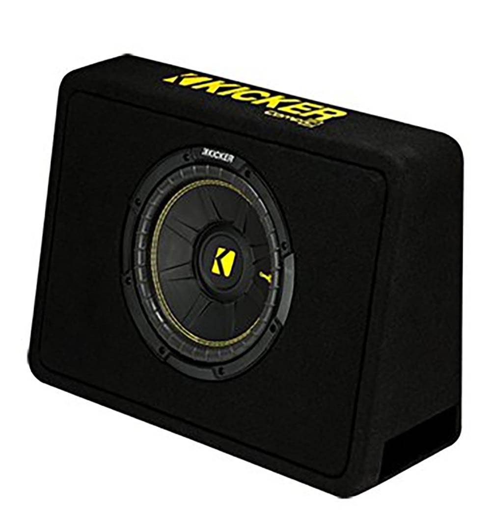 Kicker 10" Vented Subwoofer Enclosure (2 Pack) & 1500W Amp (2 Pack) & Wire Kits