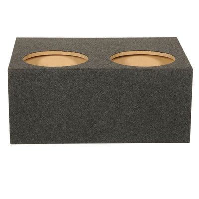 Q Power 4 Hole 12" Sealed Divided Subwoofer Box & 12" 1800W Subwoofer (4 Pack) - VMInnovations
