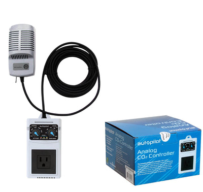AutoPilot Analog Co2 PPM Monitor Controller w/ 15' Remote Sensor Probe (2 Pack)