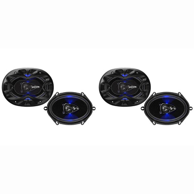 Boss Rage 4 Way 300W Full Range Mobile Audio/Video Speakers, Pair (2 Pack)