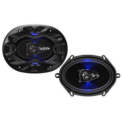 Boss Rage 4 Way 300W Full Range Mobile Audio/Video Speakers, Pair (2 Pack)