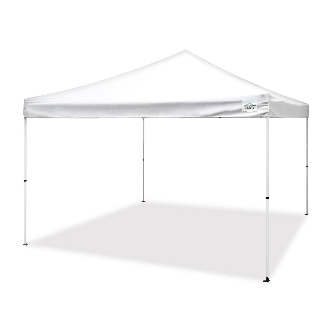 Caravan Canopy Pro 2 12 x 12 Foot Straight Leg Instant Canopy & Sidewalls, White