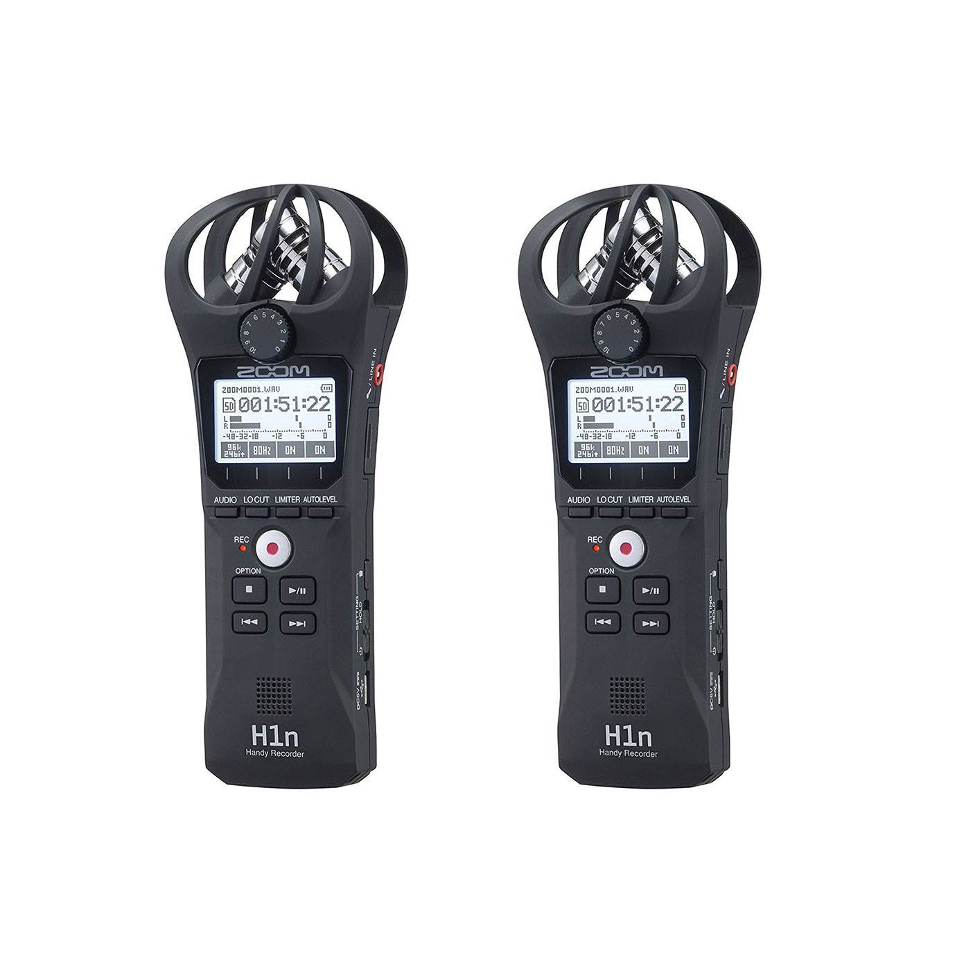 Zoom ZH1N Portable Wireless Digital Audio Recorder and Microphone  (2 Pack)