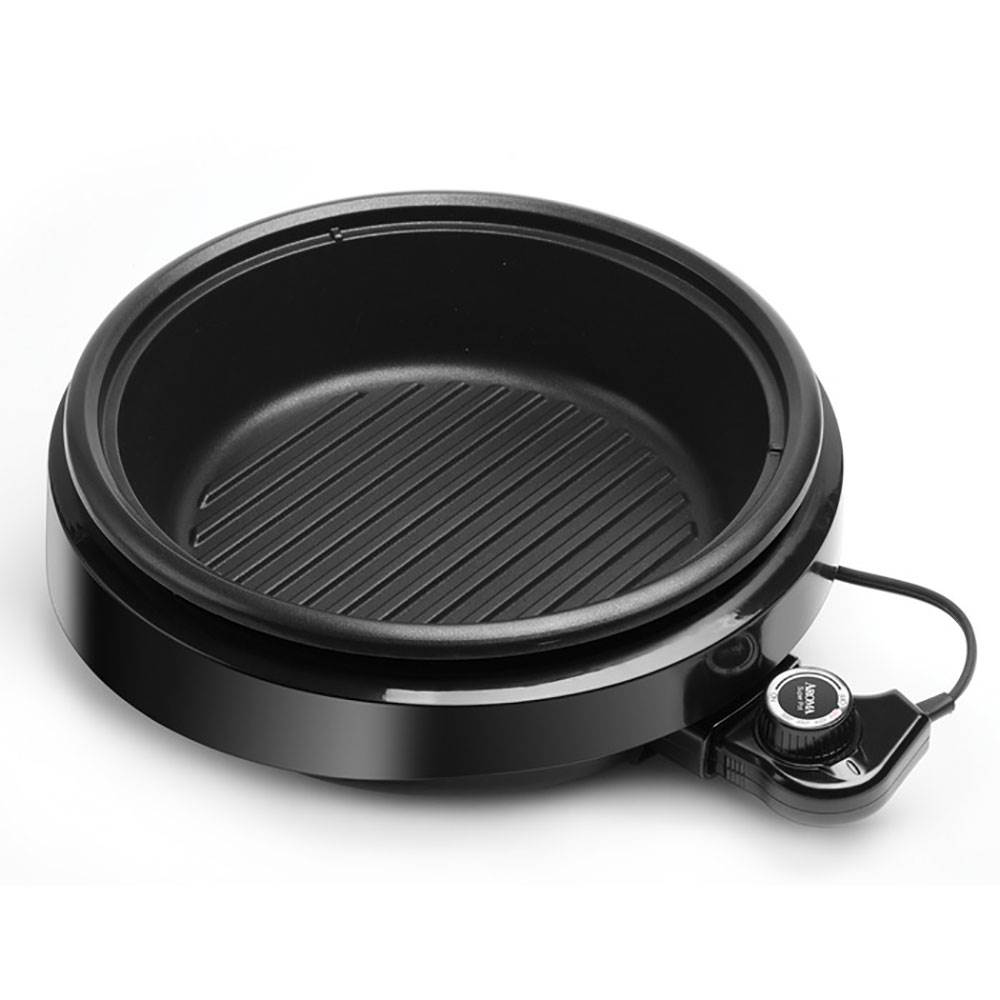 Aroma ASP 137B Grill Steamer Slow Cooker Nonstick 3 in 1 Grillet (Open Box)