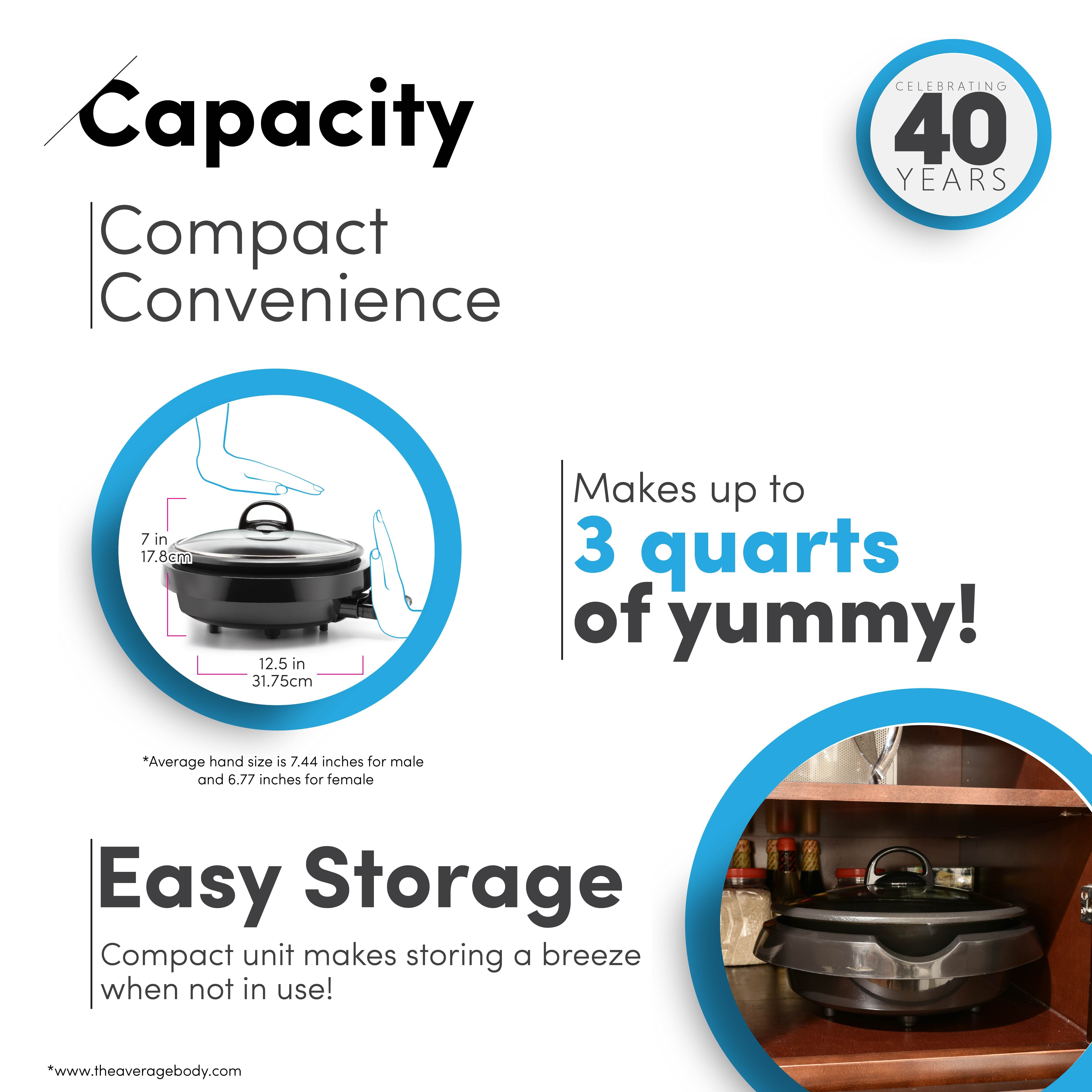 Aroma ASP 137B Grill Steamer Slow Cooker Nonstick 3 in 1 Grillet (Open Box)