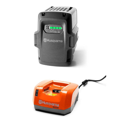 Husqvarna BLi80 Compact High Performance Lithium-Ion Battery & QC330 Charger