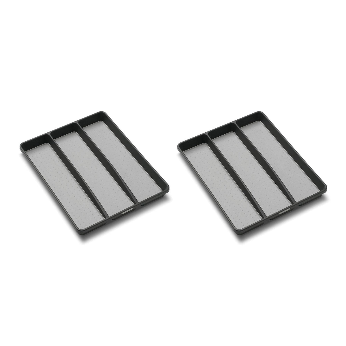 MadeSmart Large Kitchen 3 Compartment Utensil Tray Drawer Organizer (2 Pack)