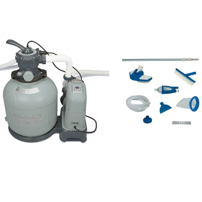 Intex Krystal Clear 2650 GPH Saltwater System (2 Pack) & Deluxe Maintenance Kit