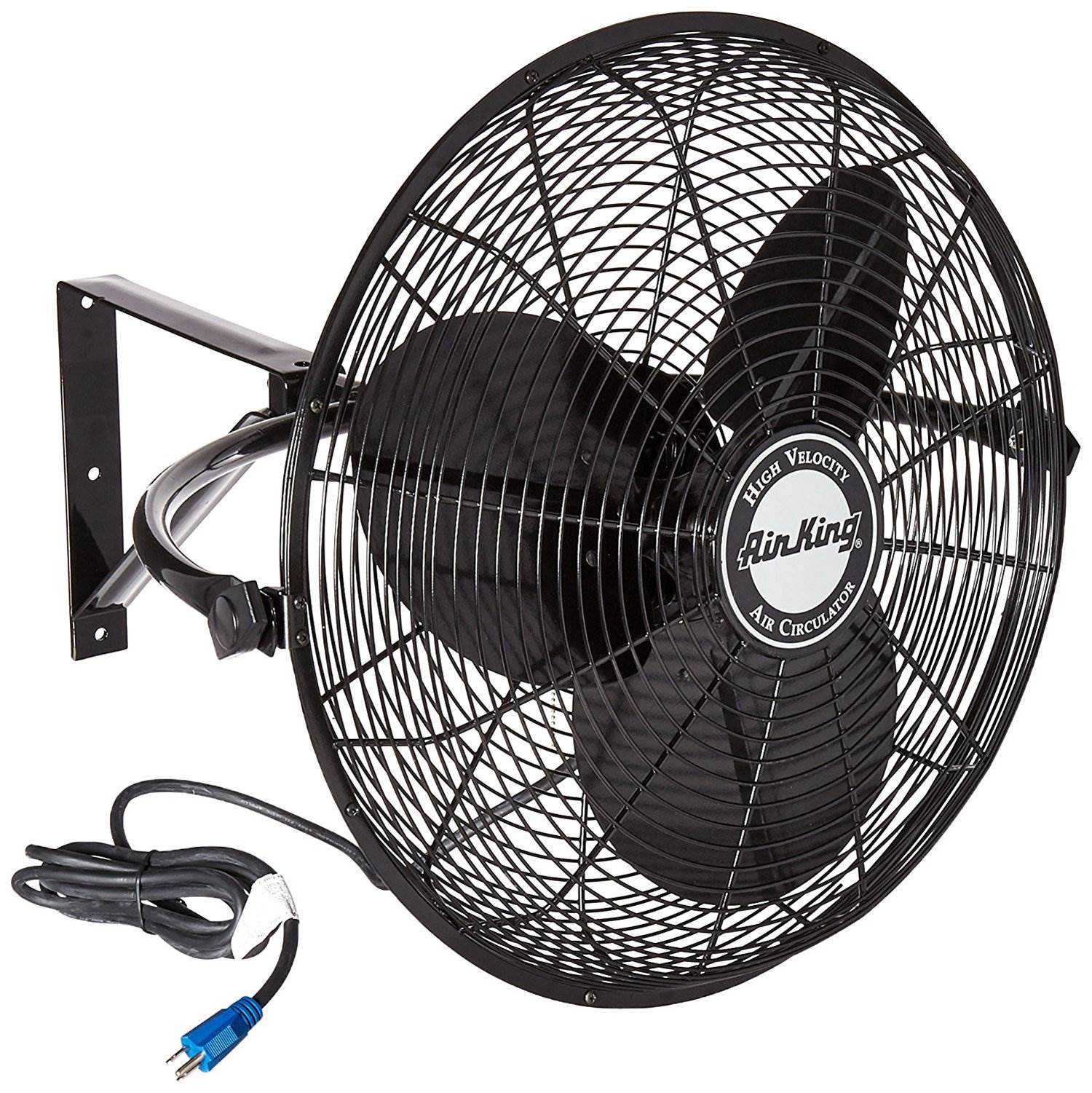 Air King 20" 1/6 HP 3-Speed Non-Oscillating Enclosed Wall Mount Fan (5 Pack)