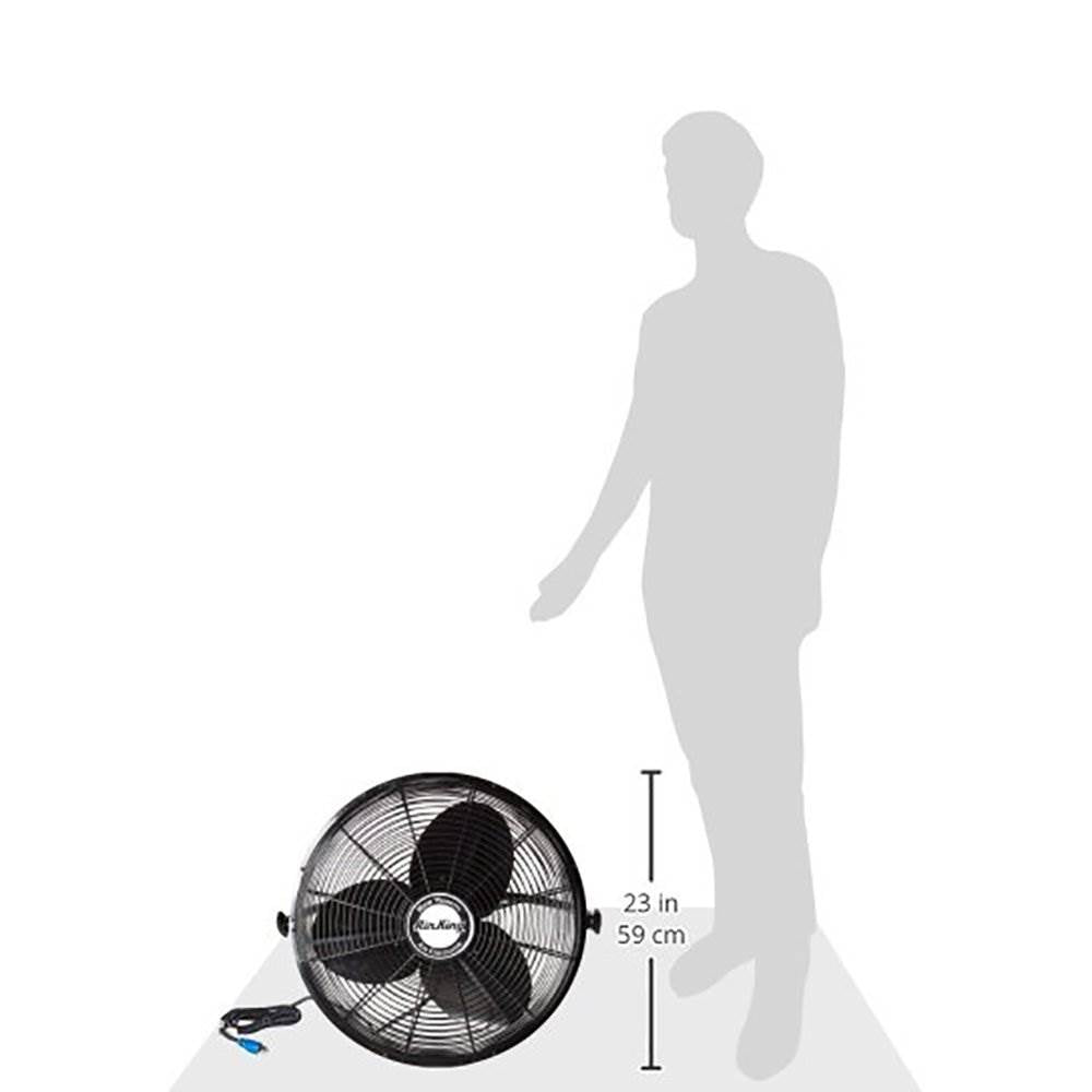 Air King 20" 1/6 HP 3-Speed Non-Oscillating Enclosed Wall Mount Fan (5 Pack)