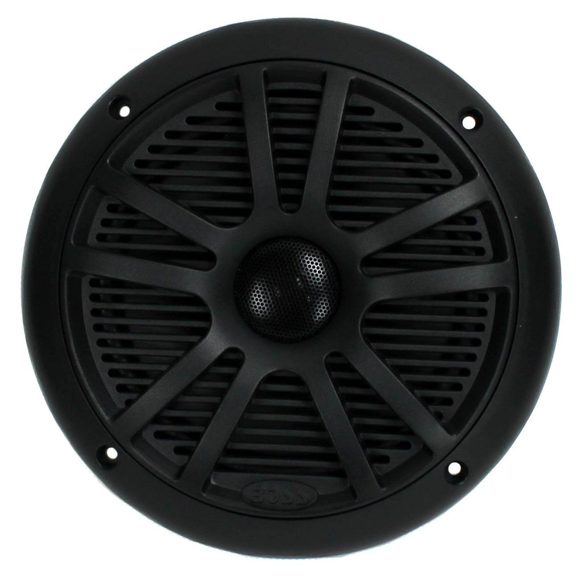 BOSS Audio MR6B 6.5" 180W Dual Cone Marine Full Range Speakers, Black (12 Pack)