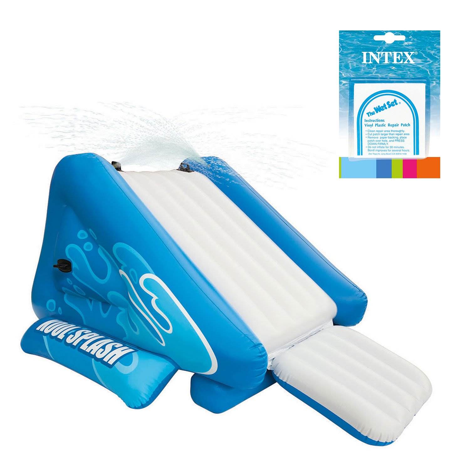 Intex Kool Splash Inflatable Play Center and Adhesive Repair Patch 6 Pack Kit - VMInnovations