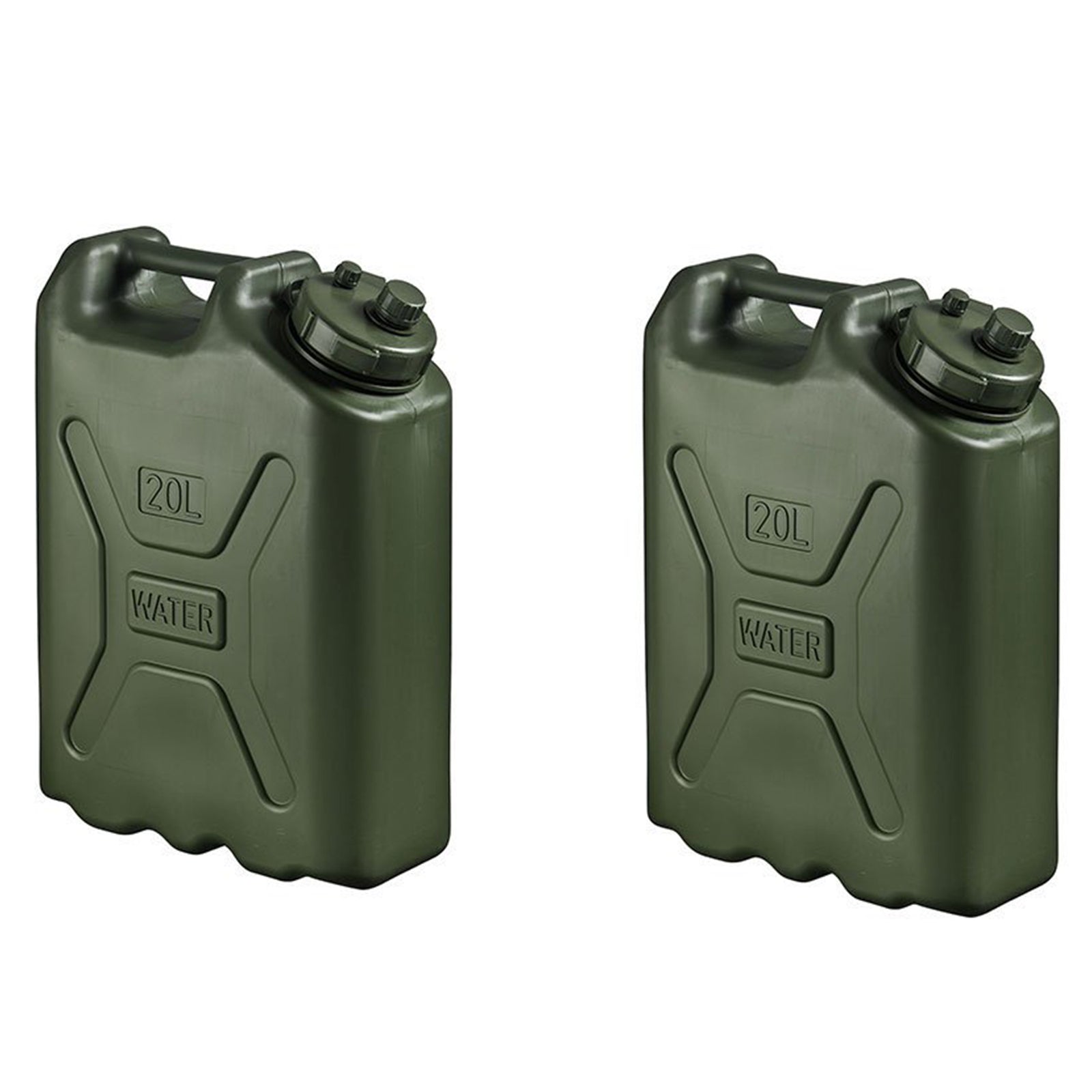 Scepter BPA Durable 5 Gallon Portable Water Storage Container, Green (2 Pack) - VMInnovations