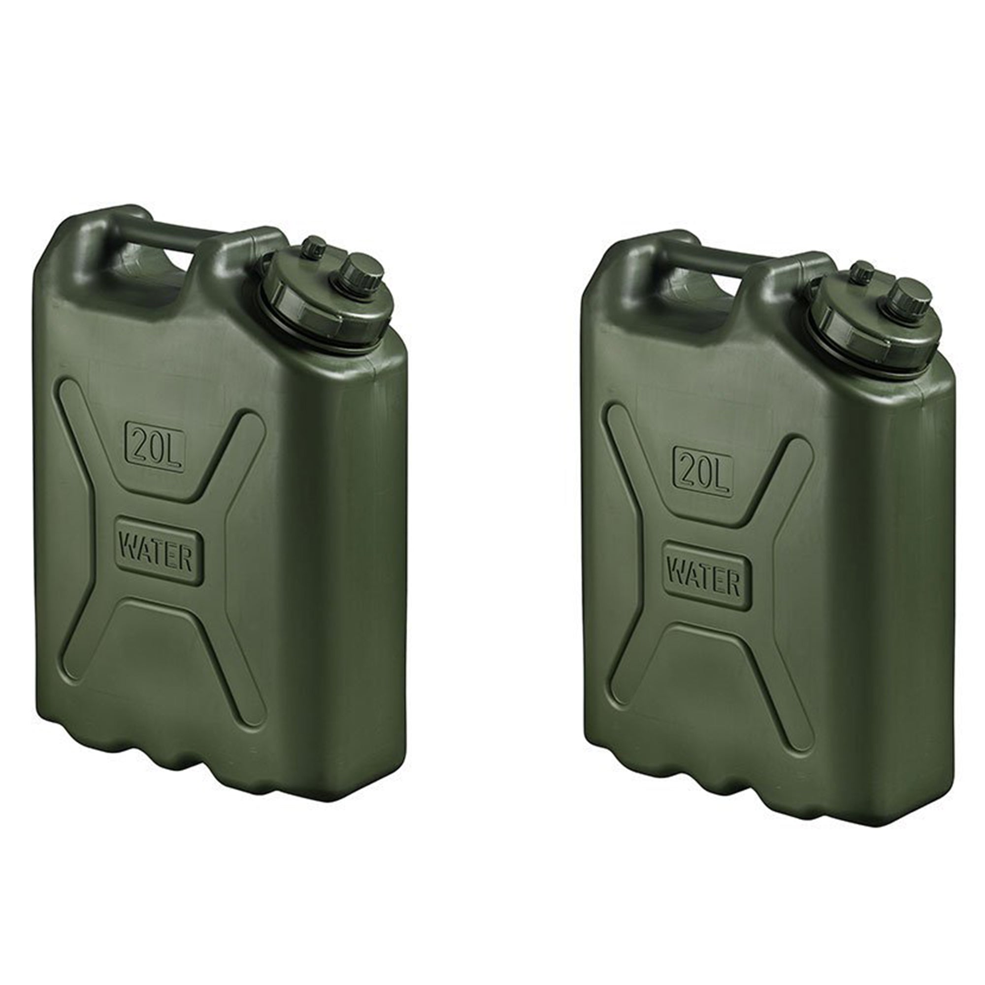 Scepter BPA Durable 5 Gallon Portable Water Storage Container, Green (2 Pack) - VMInnovations