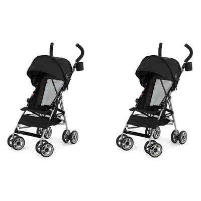 Kolcraft Cloud Lightweight Easy-Fold Umbrella Stroller, Black (2 Pack) - VMInnovations