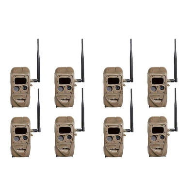 Cuddeback 4 Black Flash CuddeLink 20MP Wireless Game Trail Camera (8 Pack)