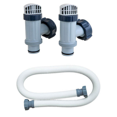 Intex Plunger Valves Replacement Part (2 Pack) and Pool Pump Replacement Hose