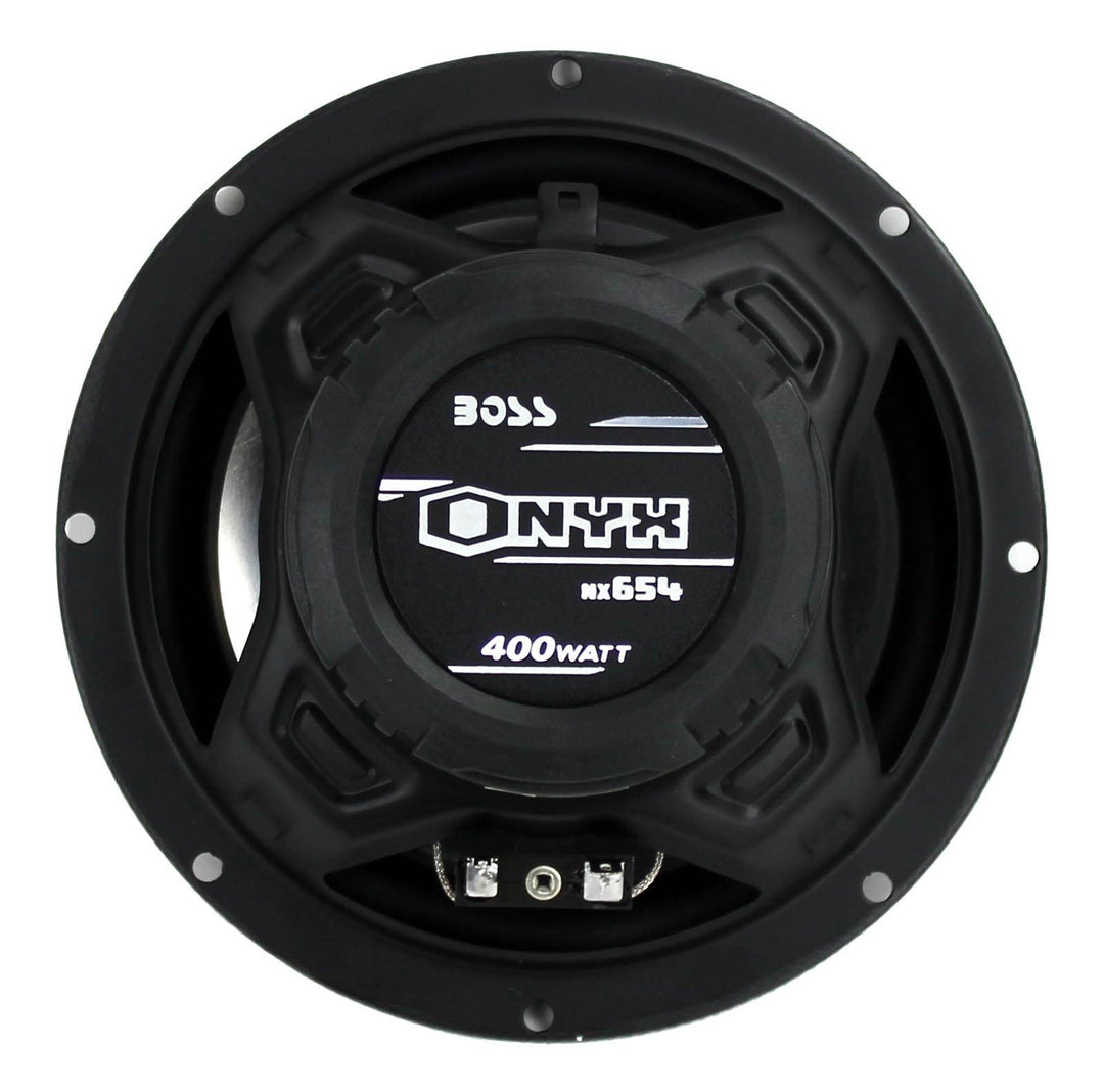 BOSS NX654 6.5" 400W 4-Way Car Audio Coaxial Speakers Stereo, Black (6 Speakers)