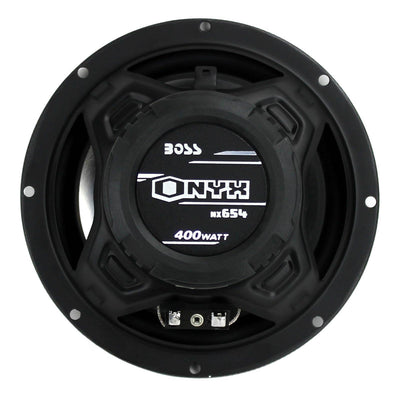BOSS NX654 6.5" 400W 4-Way Car Audio Coaxial Speakers Stereo, Black (8 Speakers) - VMInnovations