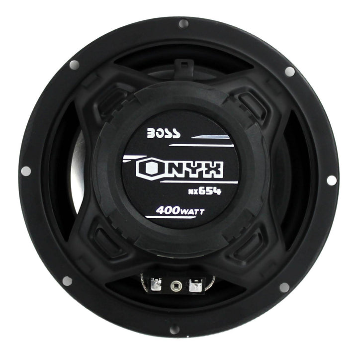 BOSS NX654 6.5" 400W 4-Way Car Audio Coaxial Speakers Stereo, Black (8 Speakers)