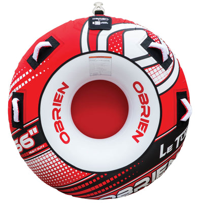 OBrien 66" Heavy Duty One Rider Towable Lake Tube w/ Tow Line Connector (2 Pack)