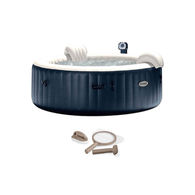 Intex PureSpa Inflatable Portable Bubble Jets 6 Person Hot Tub & Maintenance Kit