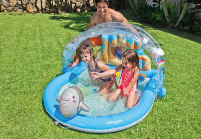Intex Lazy Fish Shade Baby Swimming Pool & Intex Summer Lovin' Beach Kiddie Pool