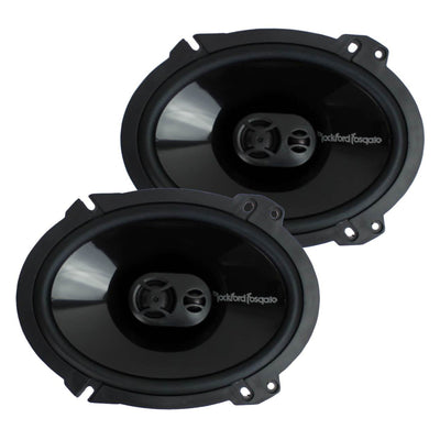 2 Rockford Fosgate P1683 130W & 2 Rockford Fosgate R168X2 110W 6x8 Speakers