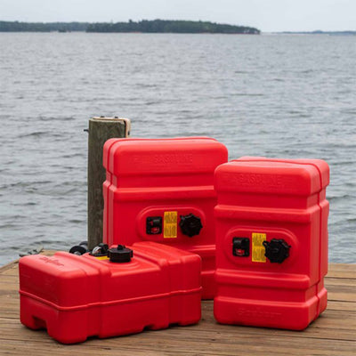 Scepter Eco Friendly OEM Tall 12 Gallon Portable Marine Fuel Tank, Red (Used)