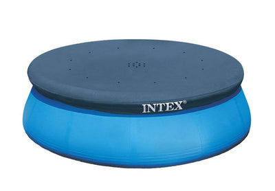 Intex 10 Foot Easy Set Pool Debris Cover & 530 GPH Pool Cartridge Filter Pump - VMInnovations