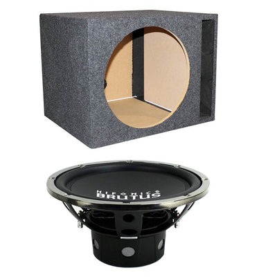 Hifonics 15 Inch 1200W DVC Subwoofer & Q-Power Ported Car Audio Sub Box