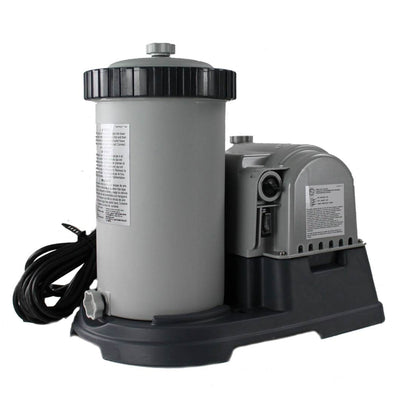 Intex Pool Pump Hose 59 Inch Long (2 Pack) & 2500 GPH Filter Cartridge Pump - VMInnovations