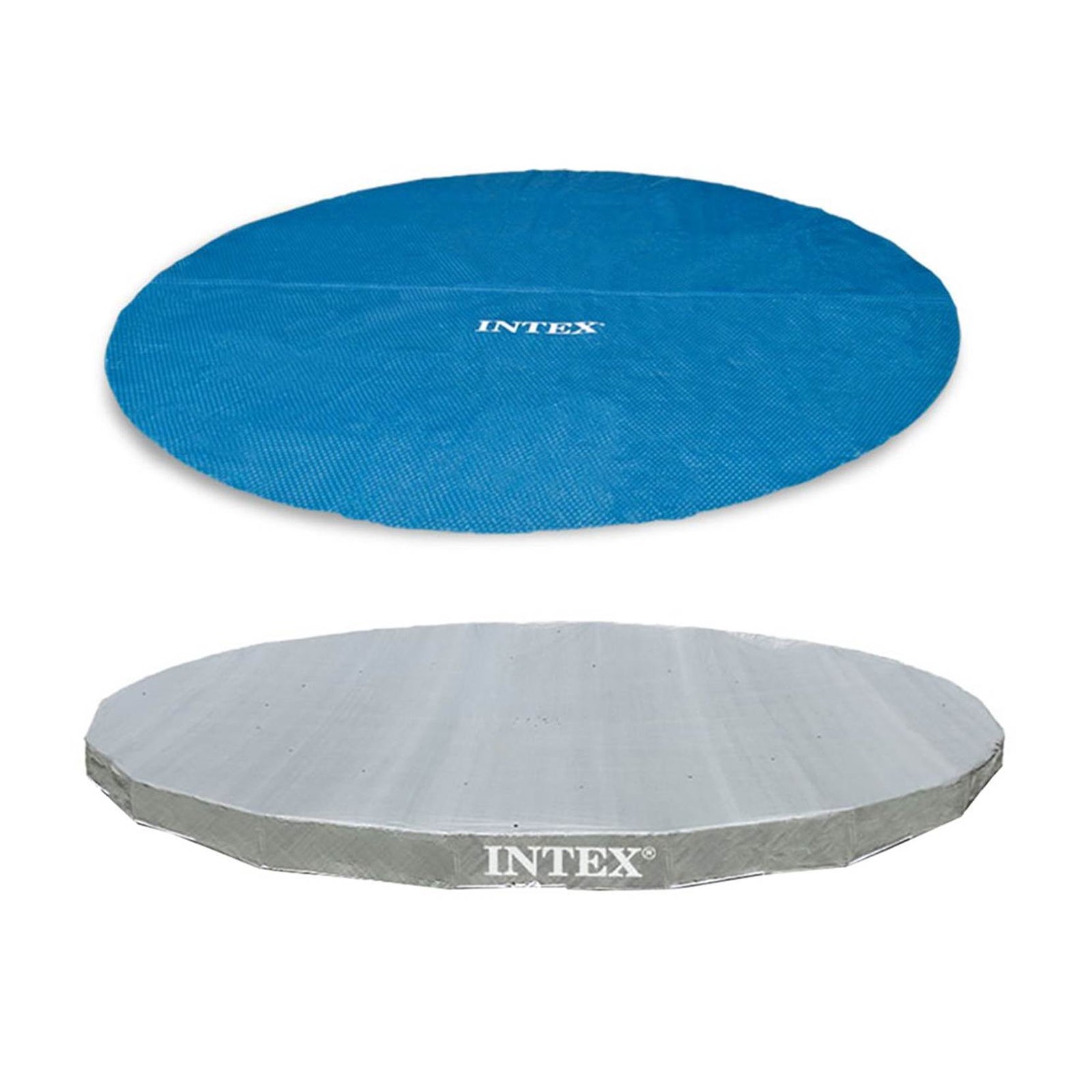 Intex 18' Round Easy Set Solar Vinyl Cover with 18' Debris Cover for Swim Pools - VMInnovations
