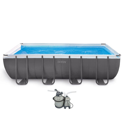 Intex Krystal Clear Saltwater System & 18' x 9' x 52" Ultra Frame Swimming Pool