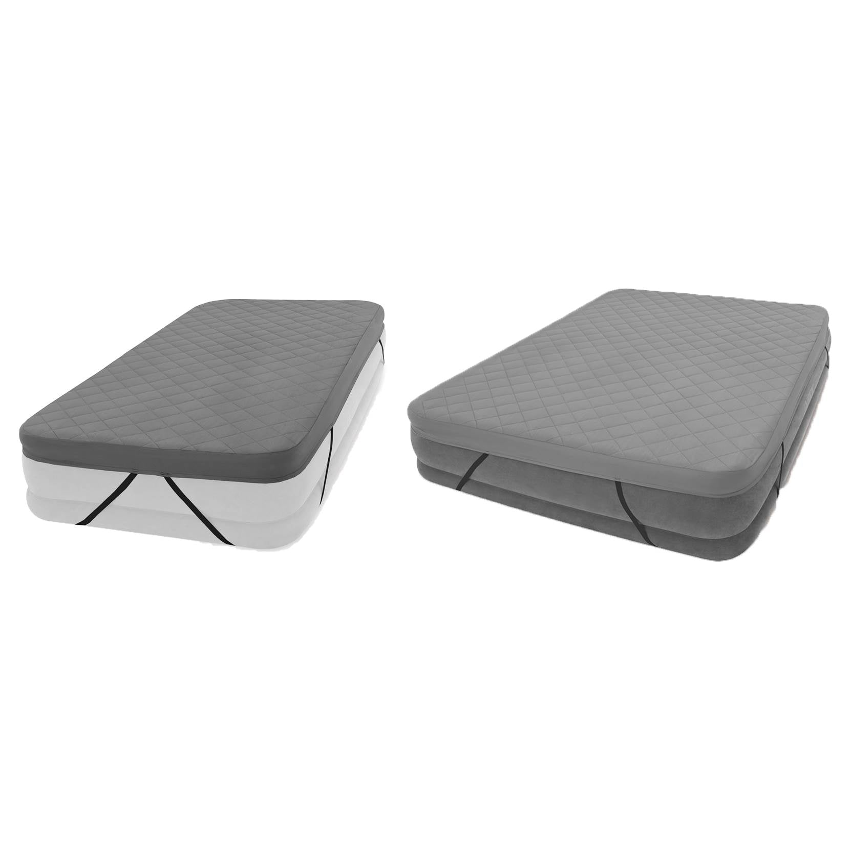 Intex Queen Cover for 22" Airbed & 200 Thread Quilt Fitted Twin Airbed Cover
