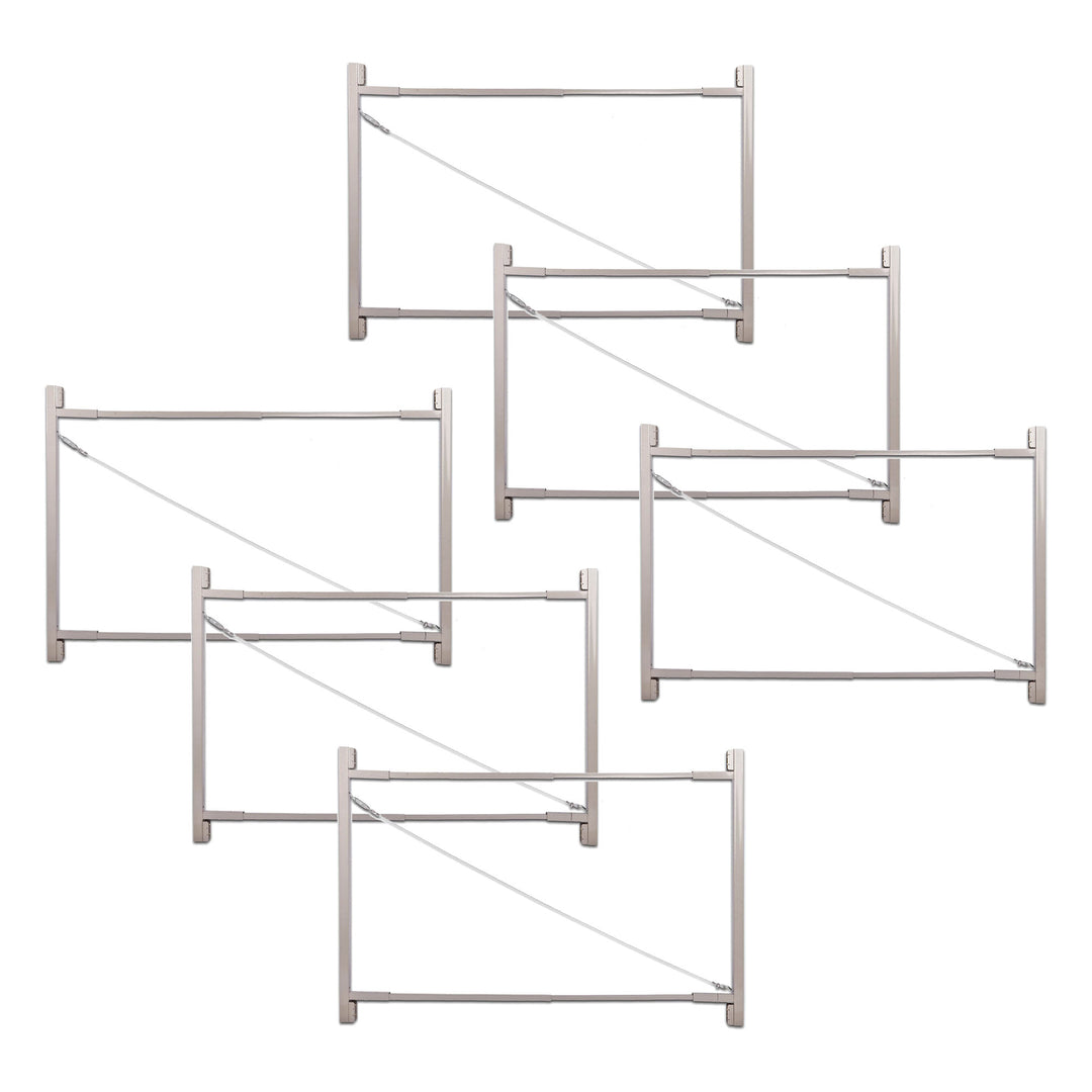 Adjust-A-Gate Steel Frame Gate Building Kit, 36-72 Inch Wide Opening (6 Pack) - VMInnovations