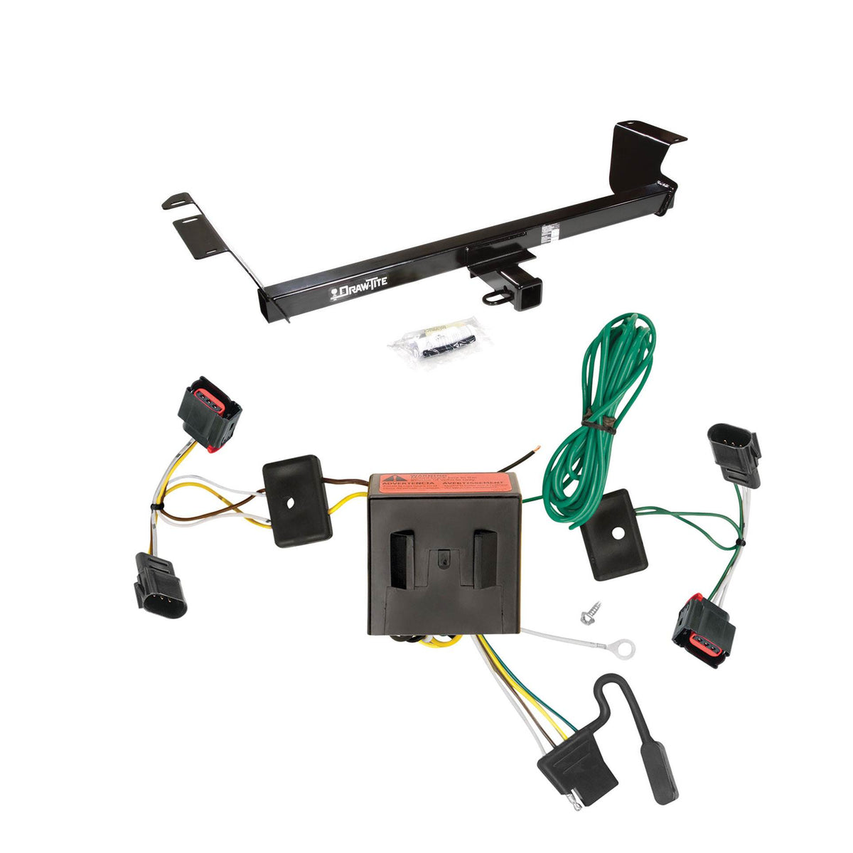 Draw Tite Max Frame 4000 lb 2" Trailer Hitch & Connector Assembly w/ Module