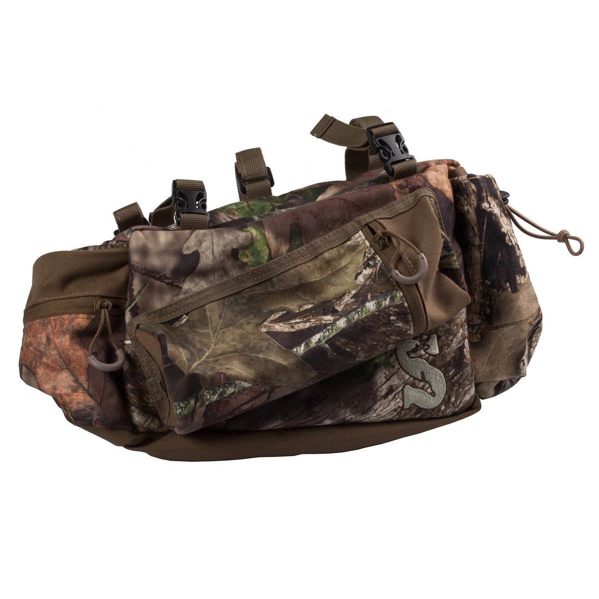 Summit Deluxe Camo Front Storage Gear Bag for Tree Stands & Side Bag (2 Pack)