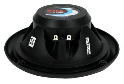 BOSS Audio MR6B 6.5 Inch 180W Dual Cone Black Marine Audio Speakers (6 Pack)
