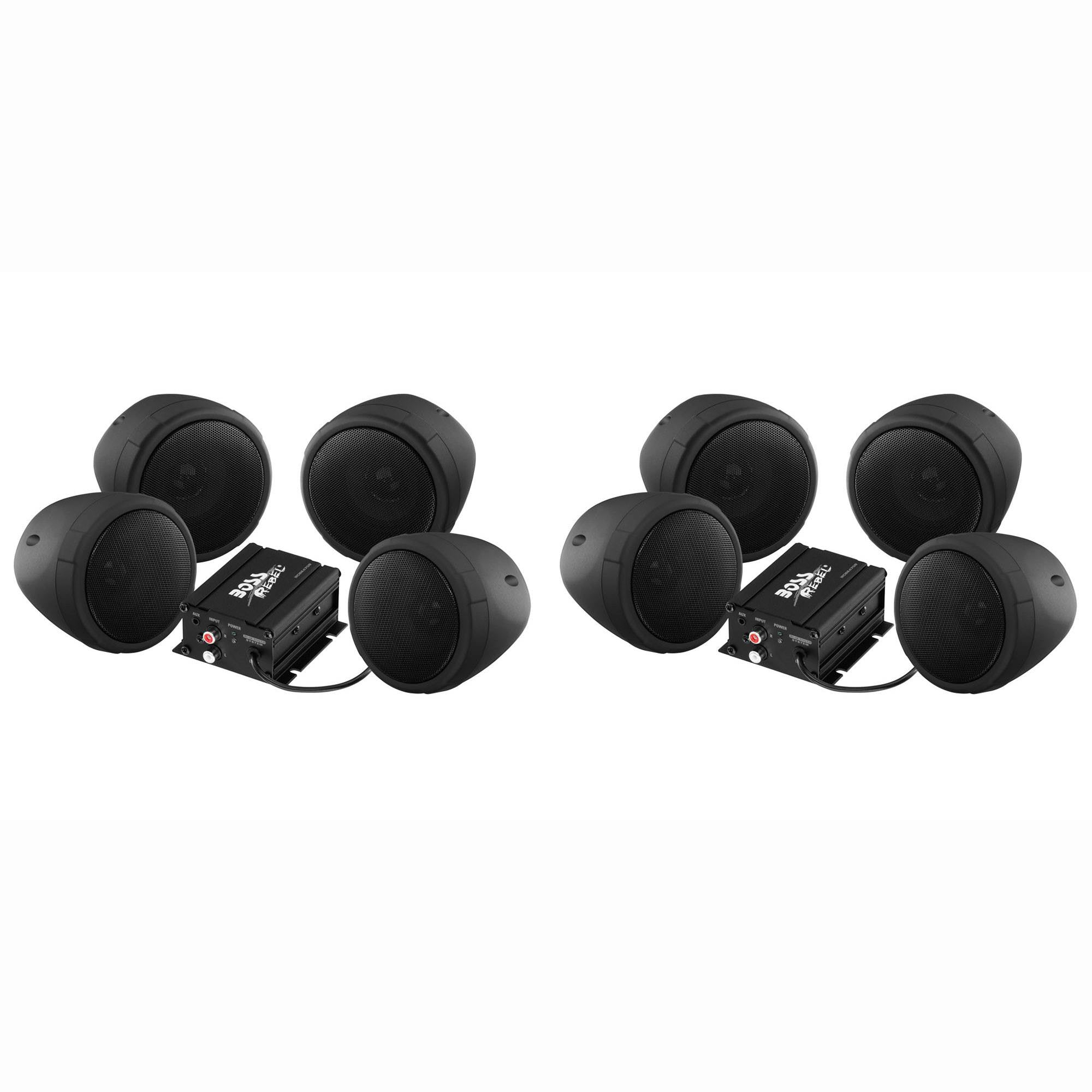 Boss Audio 1000w Bluetooth 8 Speakers & 2 Amp Handlebar System Motorcycle