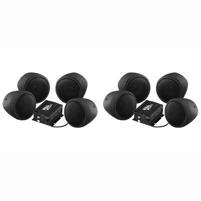 Boss Audio 1000w Bluetooth 8 Speakers & 2 Amp Handlebar System Motorcycle
