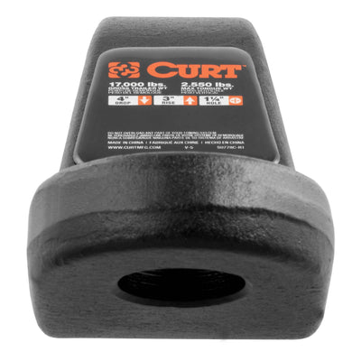 Curt 45341 Heavy Duty 3 In Rise Steel Ball Mount w/ Protective Finish (Open Box)