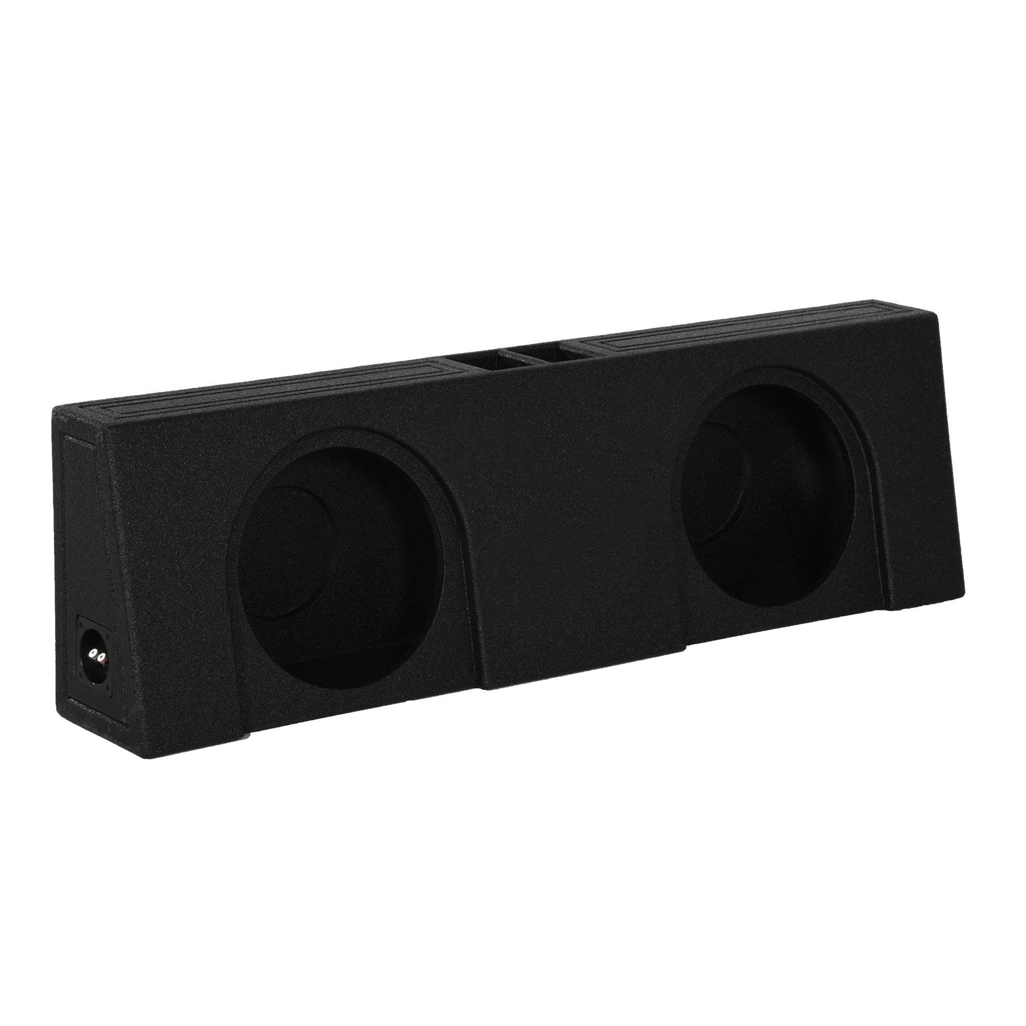 Q Power QBomb Dual 12" Vented Subwoofer Box w/ Black Bedliner Spray (Open Box)