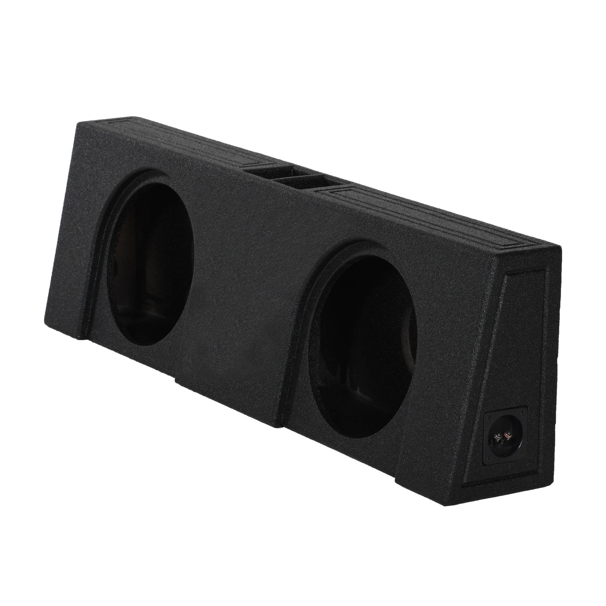 Q Power QBomb Dual 12" Vented Subwoofer Box w/ Black Bedliner Spray (Open Box)